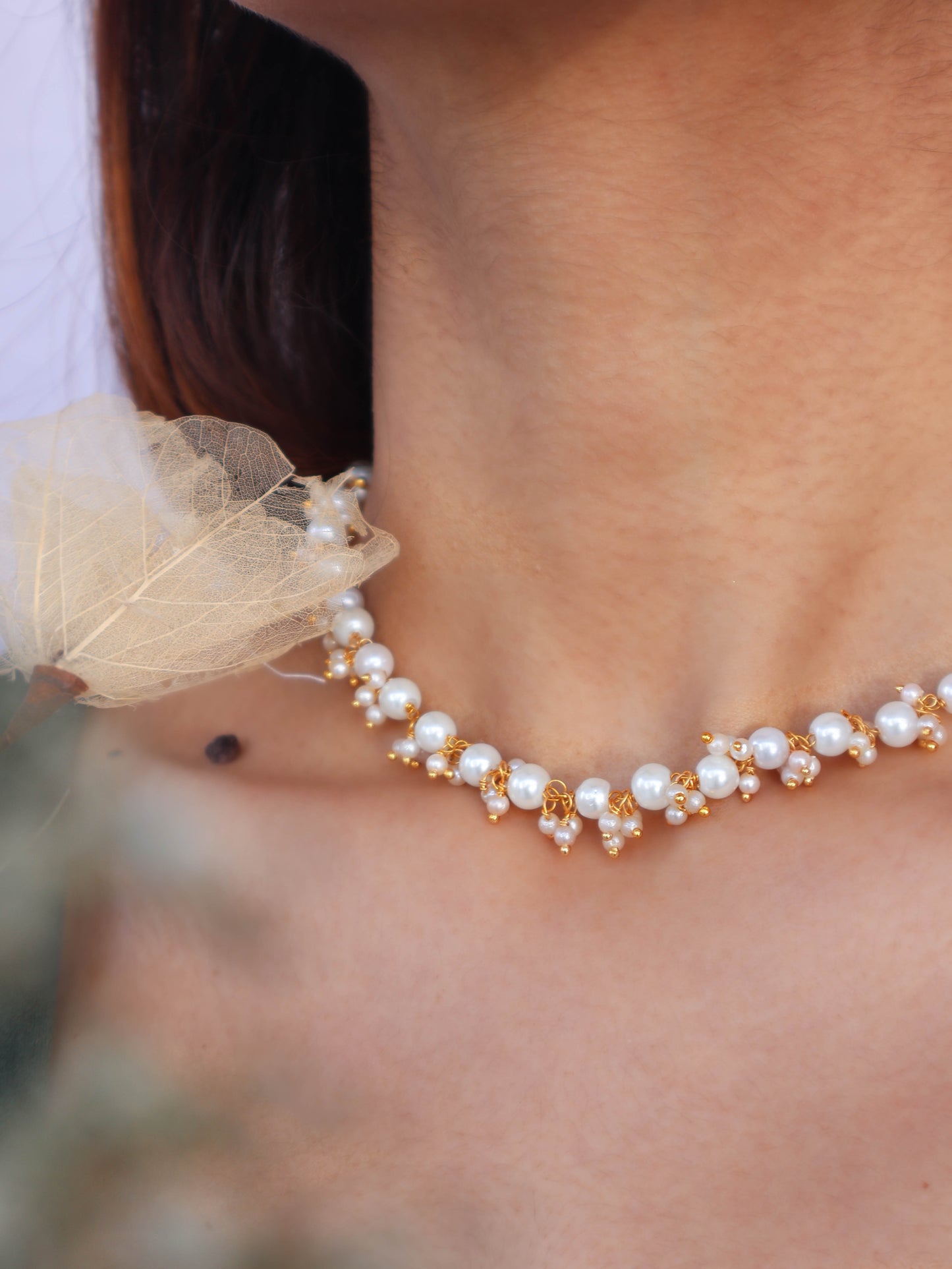 Zamona Pearl Choker Necklace