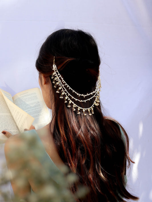 Mikhail Kundan Hair Accessory