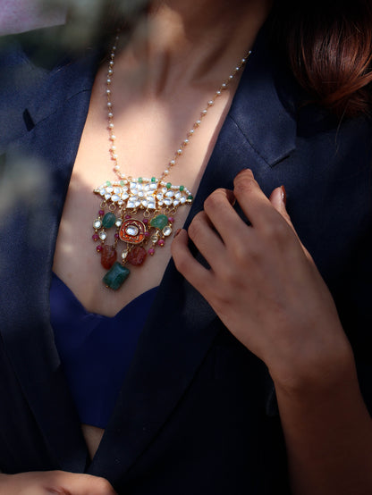 Sahal Multicolored Pendant Necklace