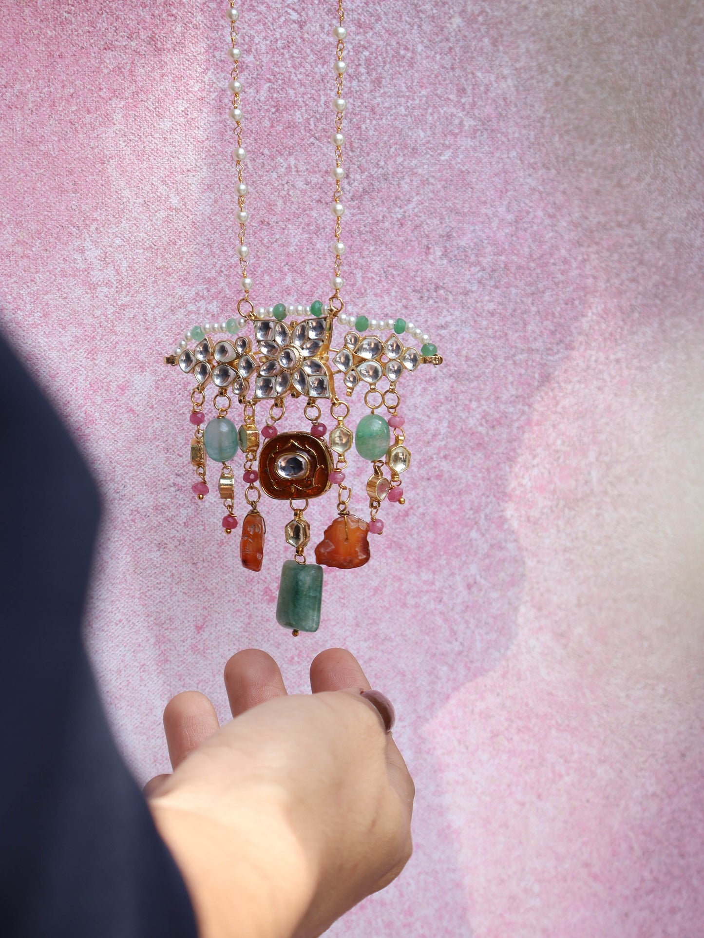 Sahal Multicolored Pendant Necklace