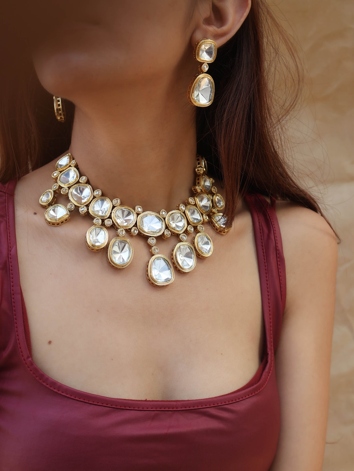 Solana Polki Necklace Set