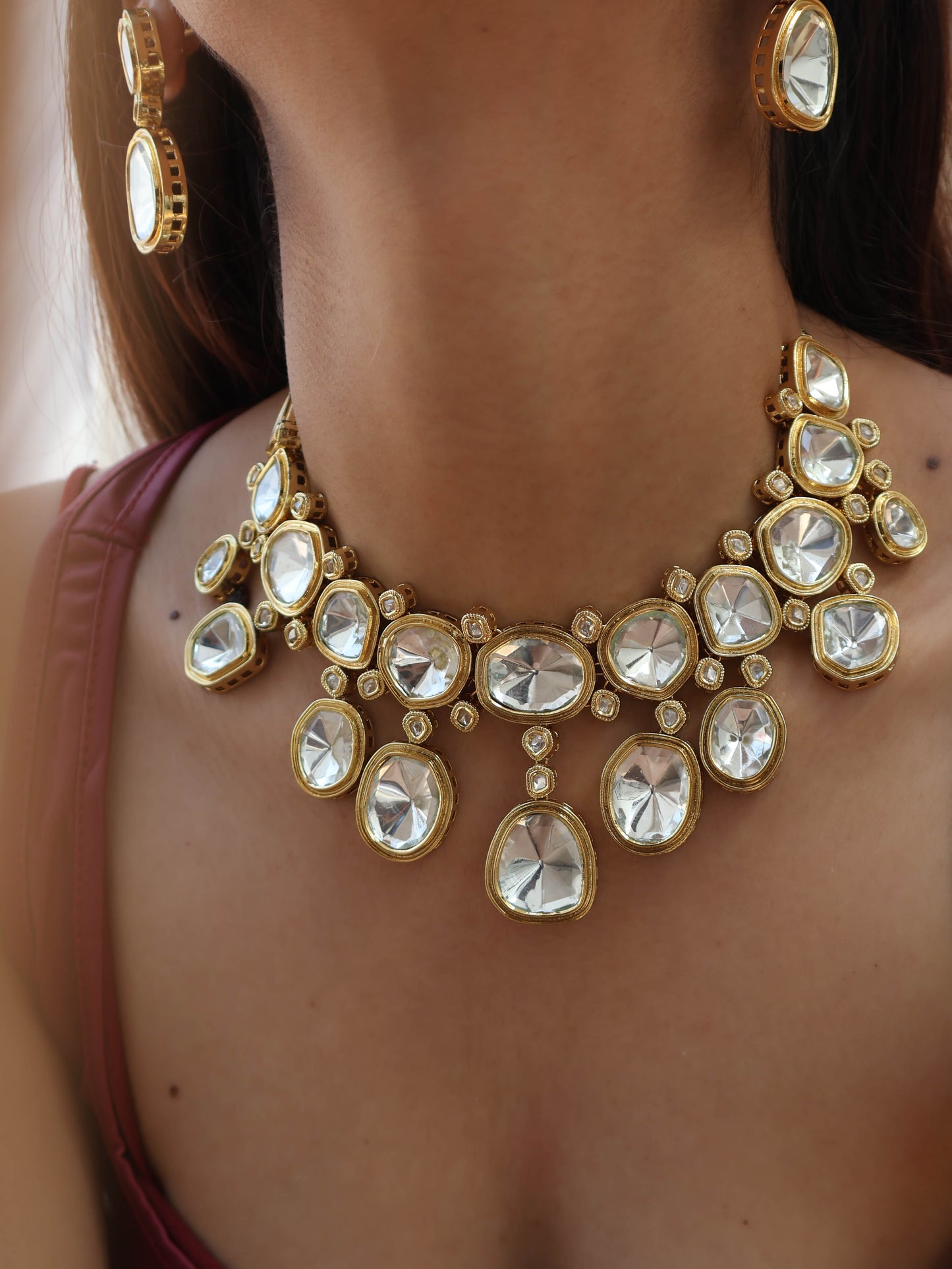 Solana Polki Necklace Set