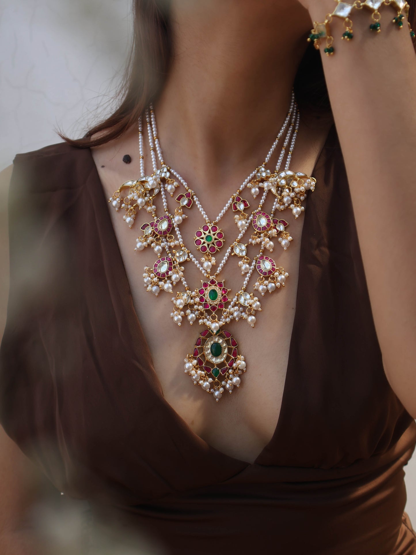Laura Multi-layered Kundan Necklace
