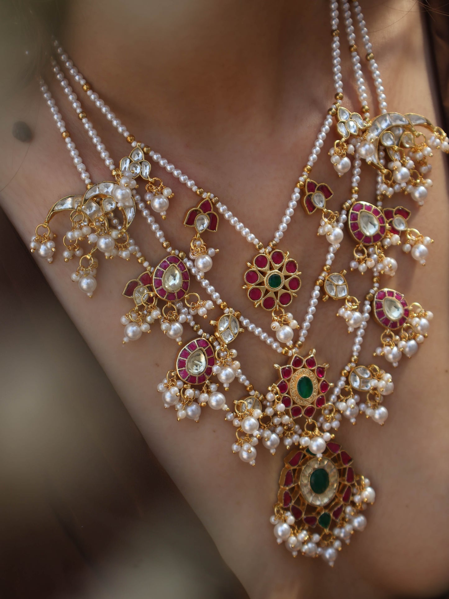 Laura Multi-layered Kundan Necklace