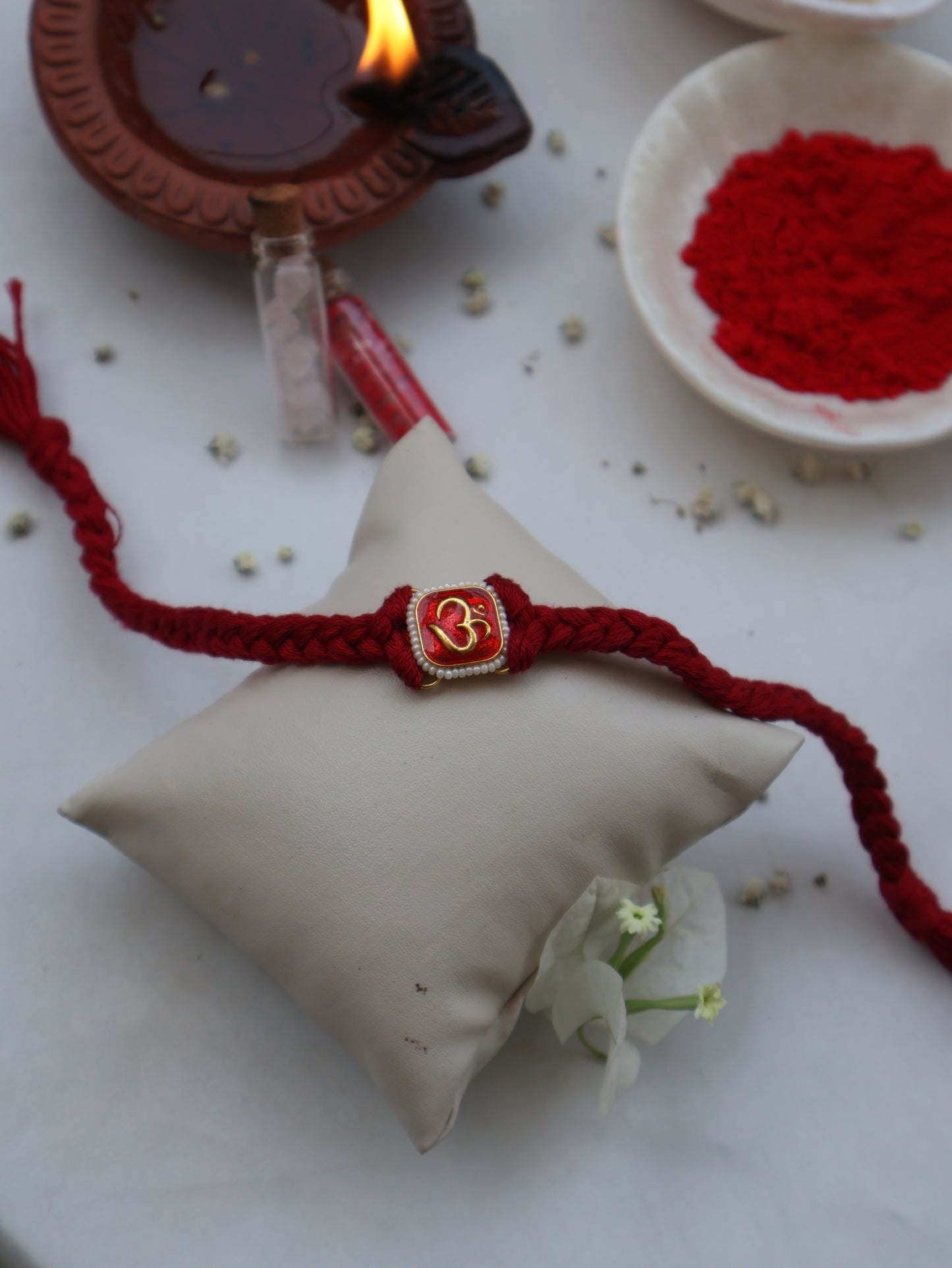 Omkar Red Rakhi