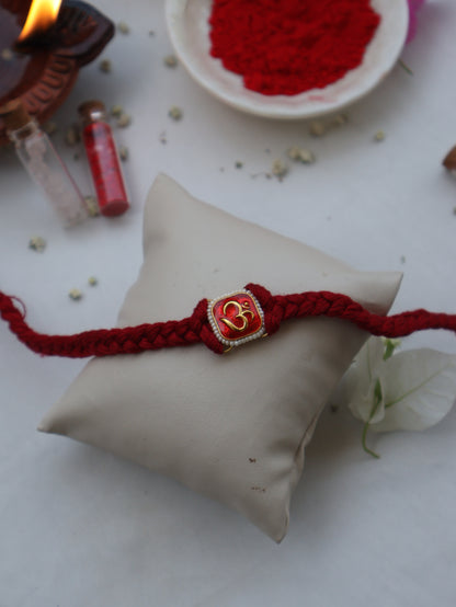 Omkar Red Rakhi