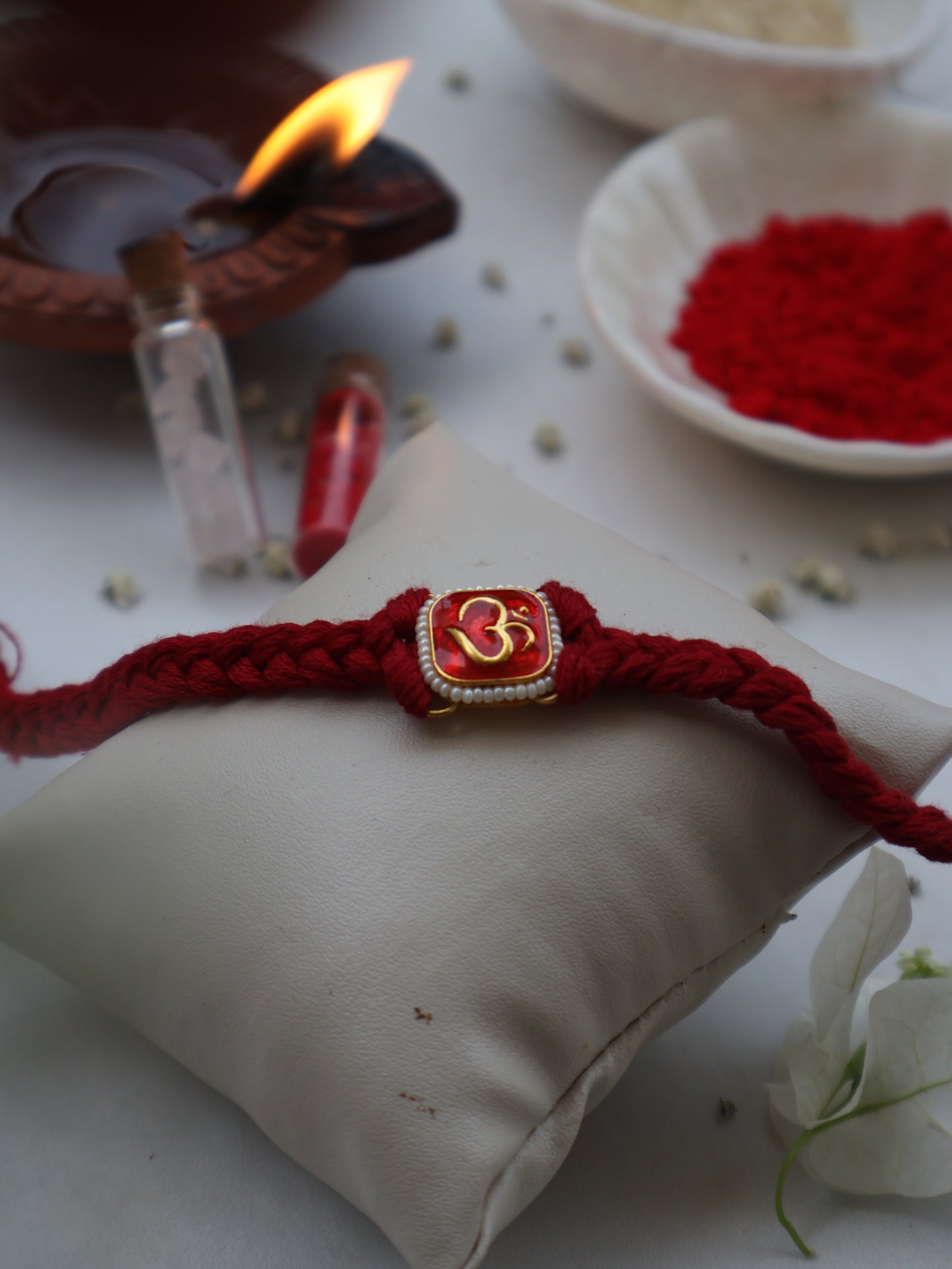 Omkar Red Rakhi