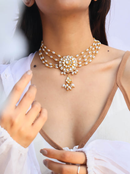 Razia Pearl Choker Necklace