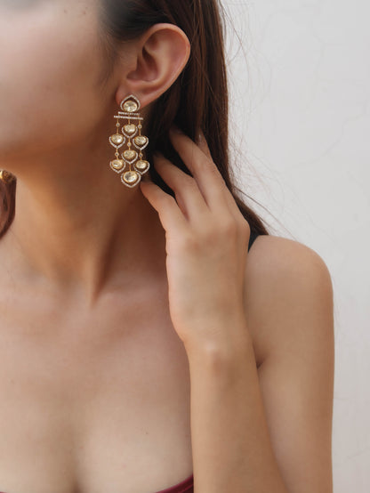 Seerat Drop Polki Earrings