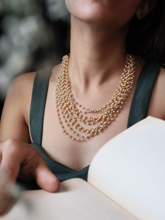 Raisa Pearl Choker Necklace