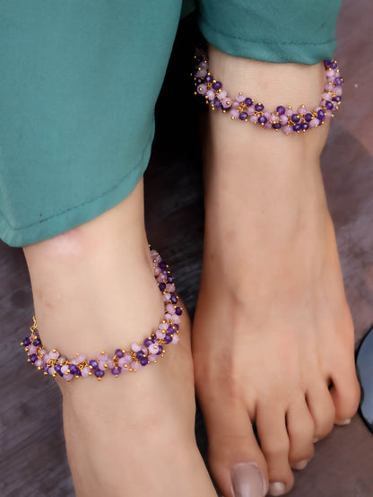 Supra Purple Anklets- Pair of 2