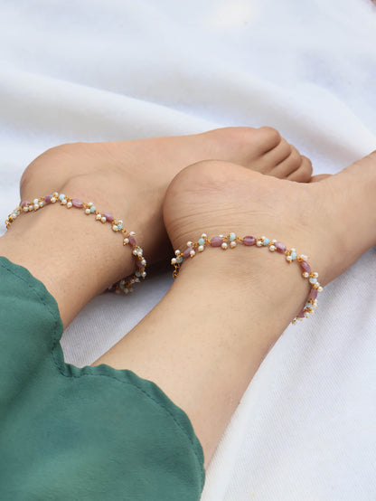 Tarannum Pastel Anklets- Pair of 2