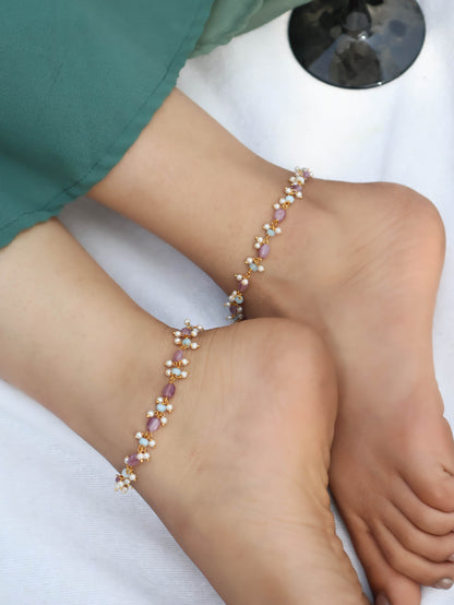 Tarannum Pastel Anklets- Pair of 2