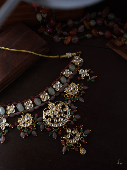 Elena Multicolored Kundan Necklace