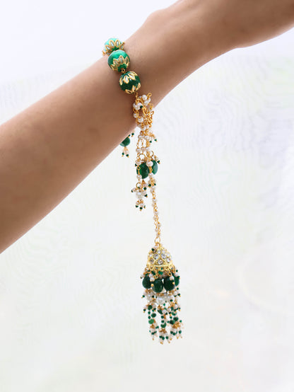 Sarah Green Jhumka Bracelet