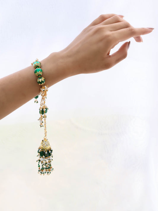 Sarah Green Jhumka Bracelet