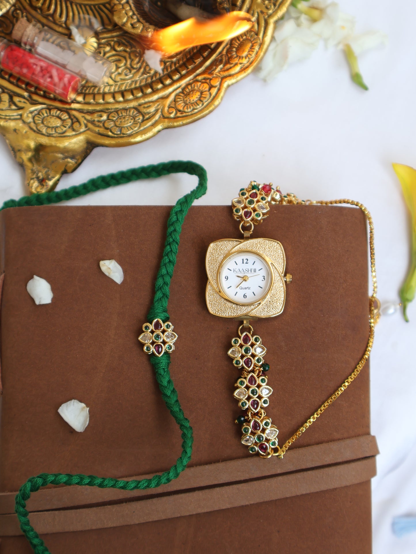 Shravan Rakhi & Wrist Watch Set