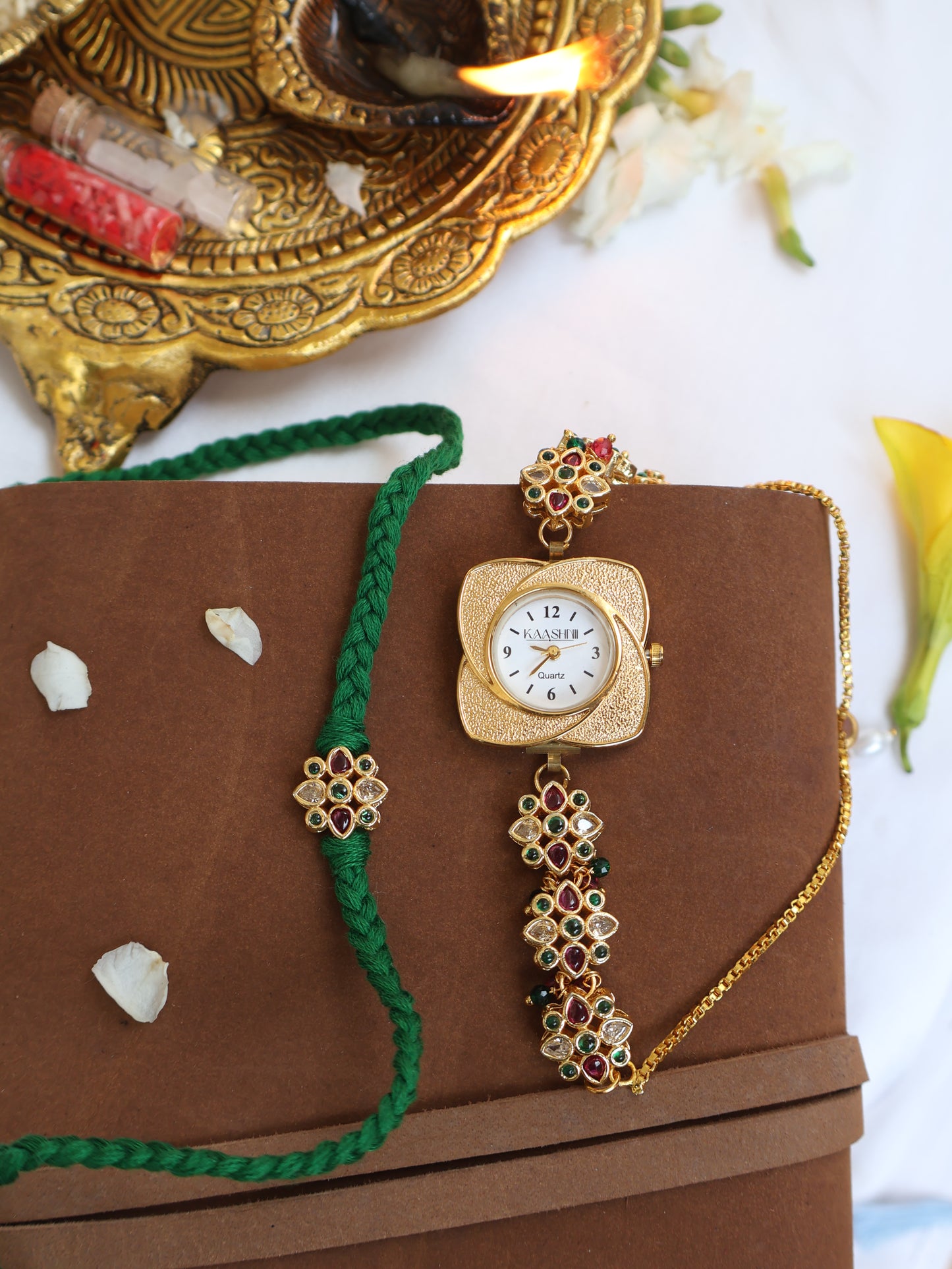 Shravan Rakhi & Wrist Watch Set