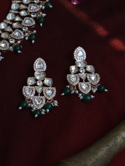 Lucia Green Polki Necklace Set