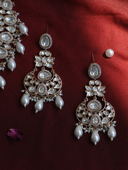 Willa Pearl Polki Necklace Set