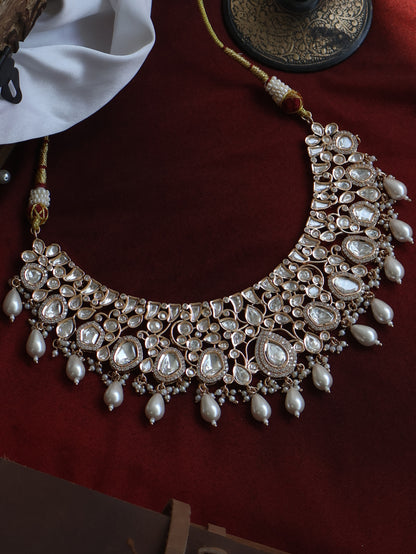 Willa Pearl Polki Necklace Set