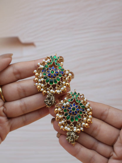Mina Multicolored Kundan necklace set