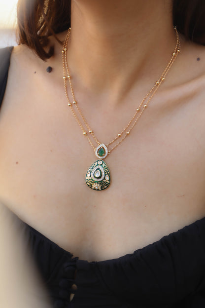 Irit Meenakari Pendant Necklace Set