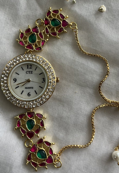 Izzy Kundan Wrist Watch