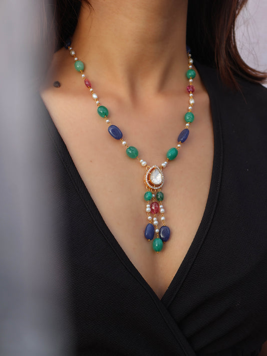 Ashvi Polki Pendant Necklace