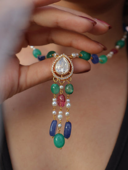 Ashvi Polki Pendant Necklace