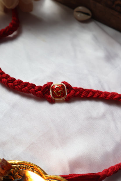 Omkar Red Rakhi