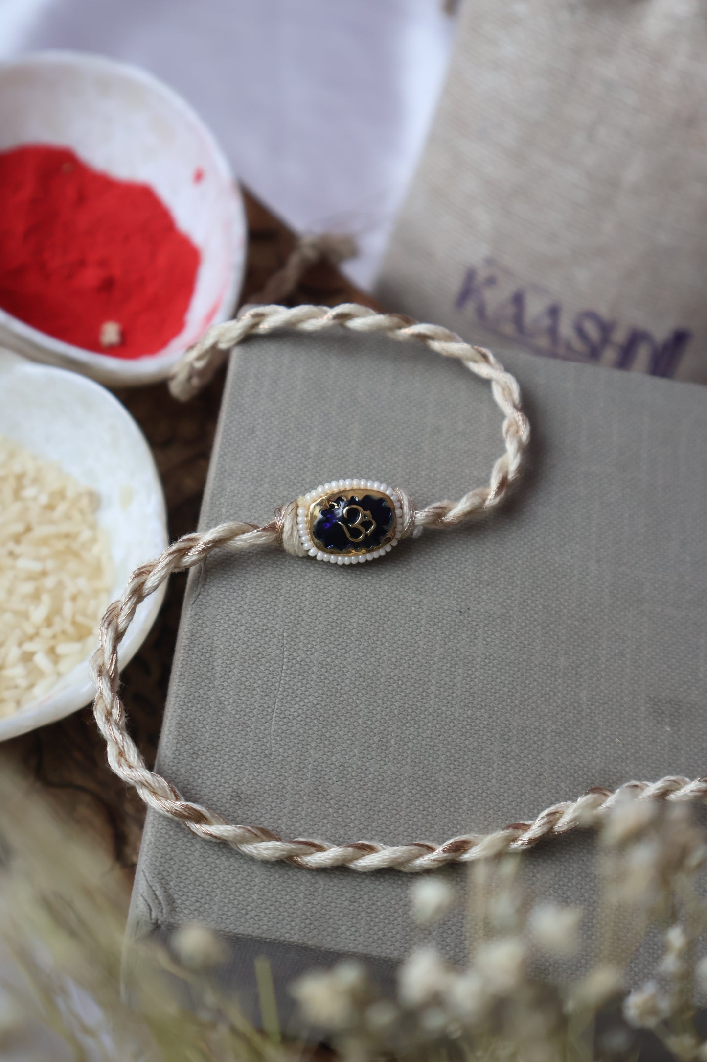 Hari Om Blue Rakhi