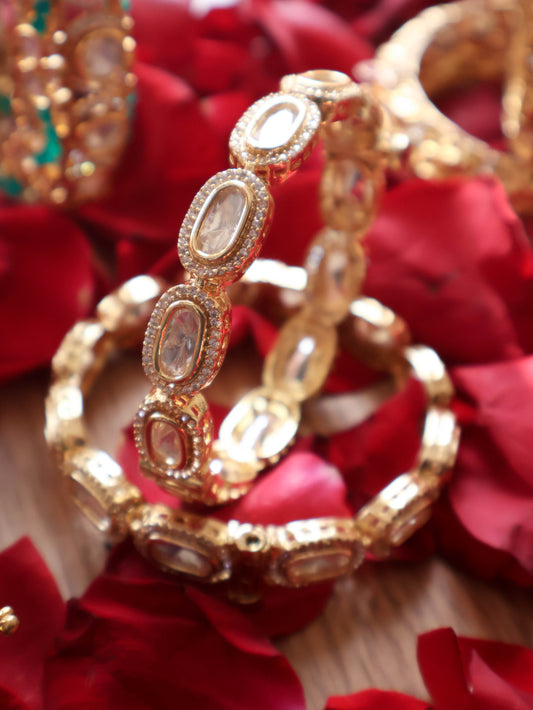 Cleo Polki Bangle - Set of 2