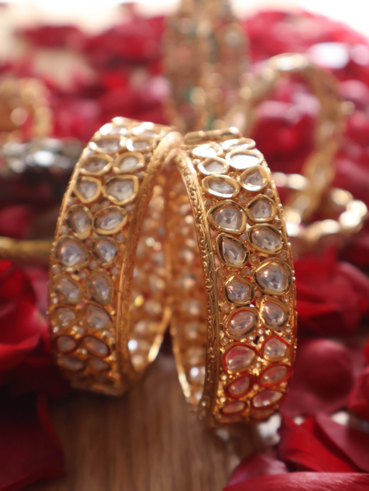 Elin Polki Bangle - Set of 2