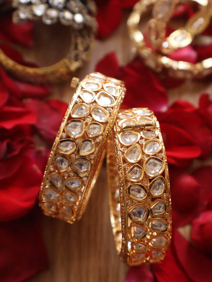 Elin Polki Bangle - Set of 2