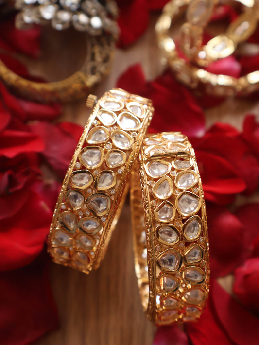 Elin Polki Bangle - Set of 2