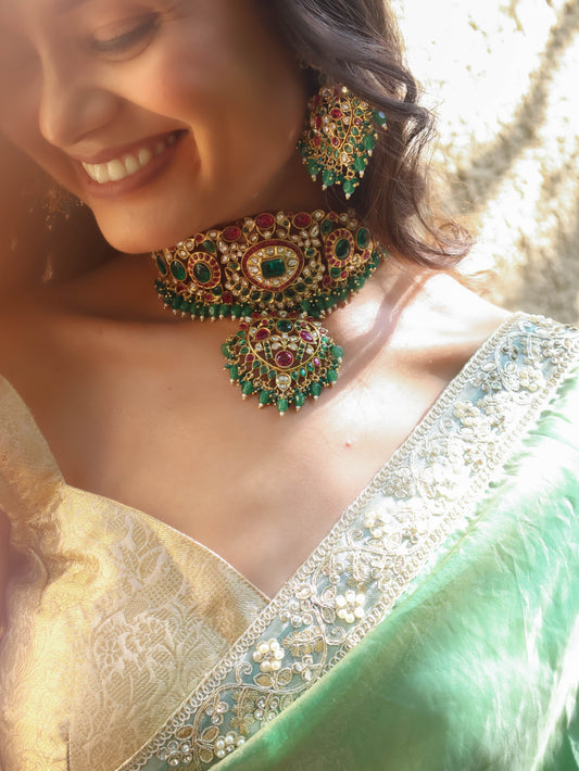 Saanvi multicoloured Necklace Set