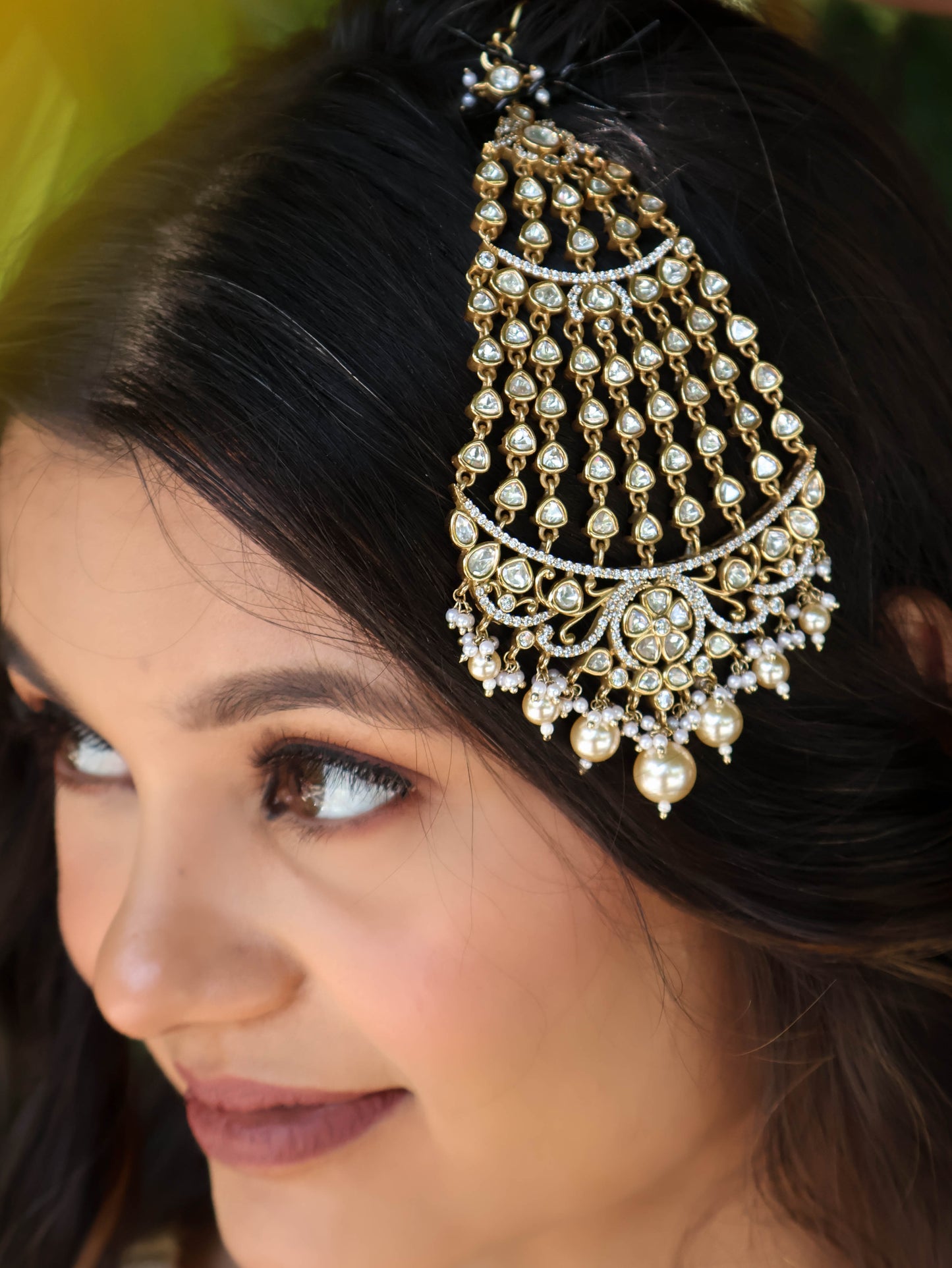 Kamya Antique Polki Passa/Jhoomar