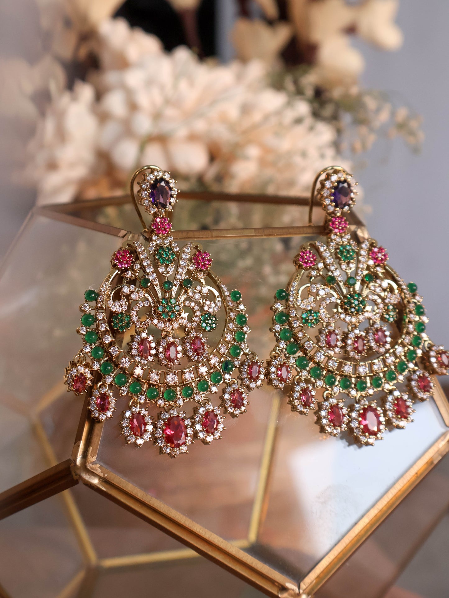 Dasrati Polki Chaandbaali Earrings