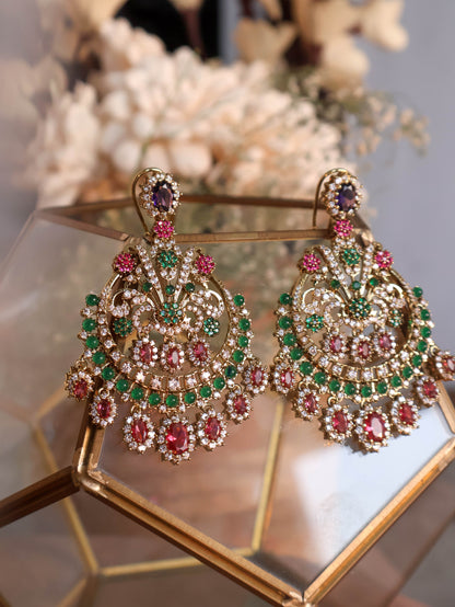 Dasrati Polki Chaandbaali Earrings