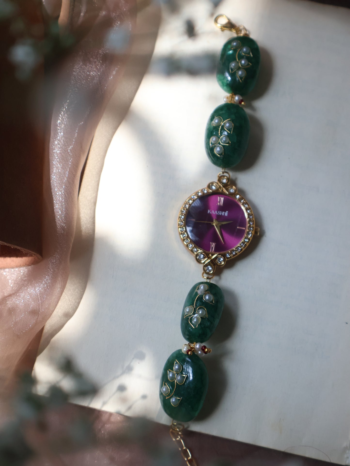 Sage Pearl Wrist Watch