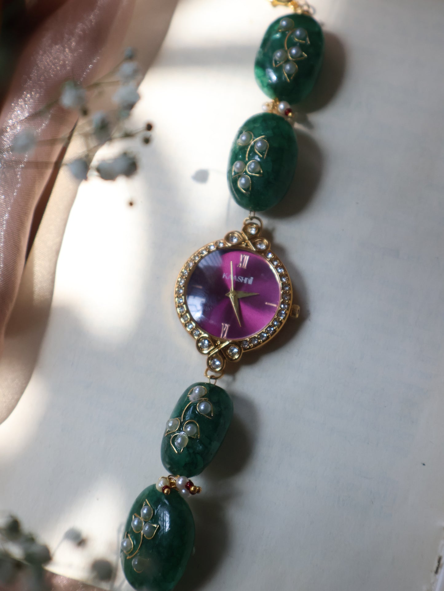 Sage Pearl Wrist Watch