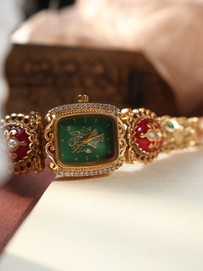Krishavi Kundan Wrist Watch