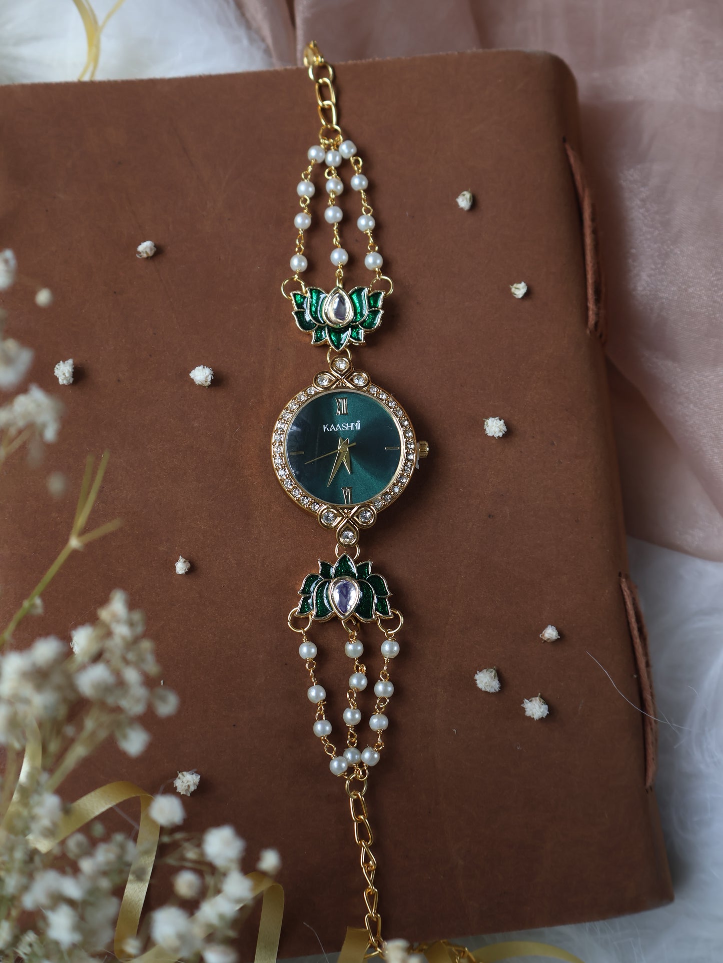 Danica Kundan Wrist Watch