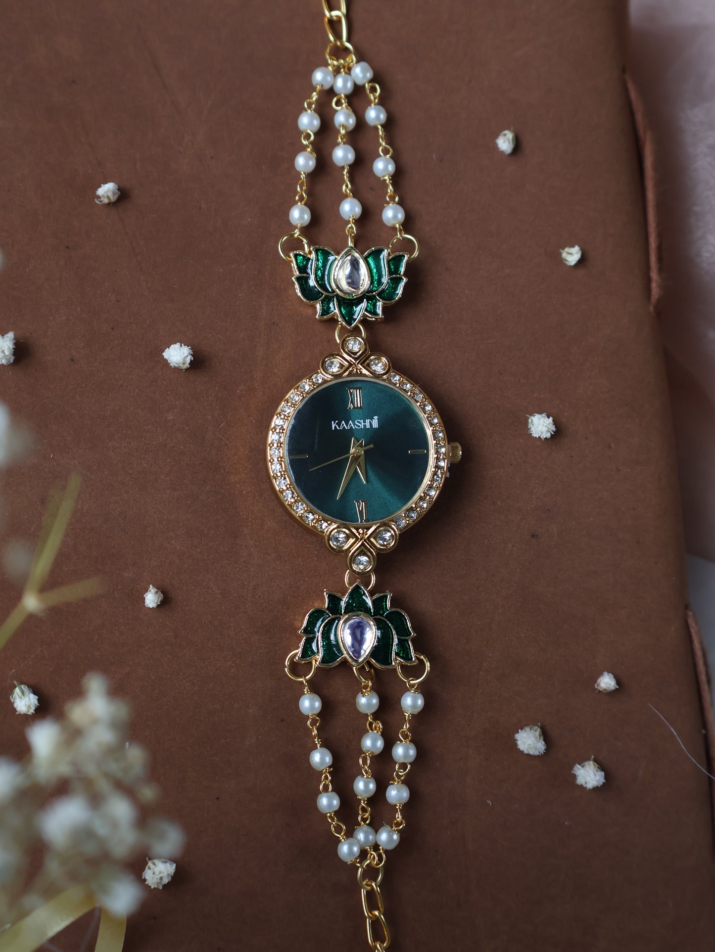 Danica Kundan Wrist Watch