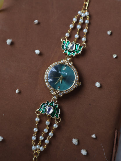 Danica Kundan Wrist Watch