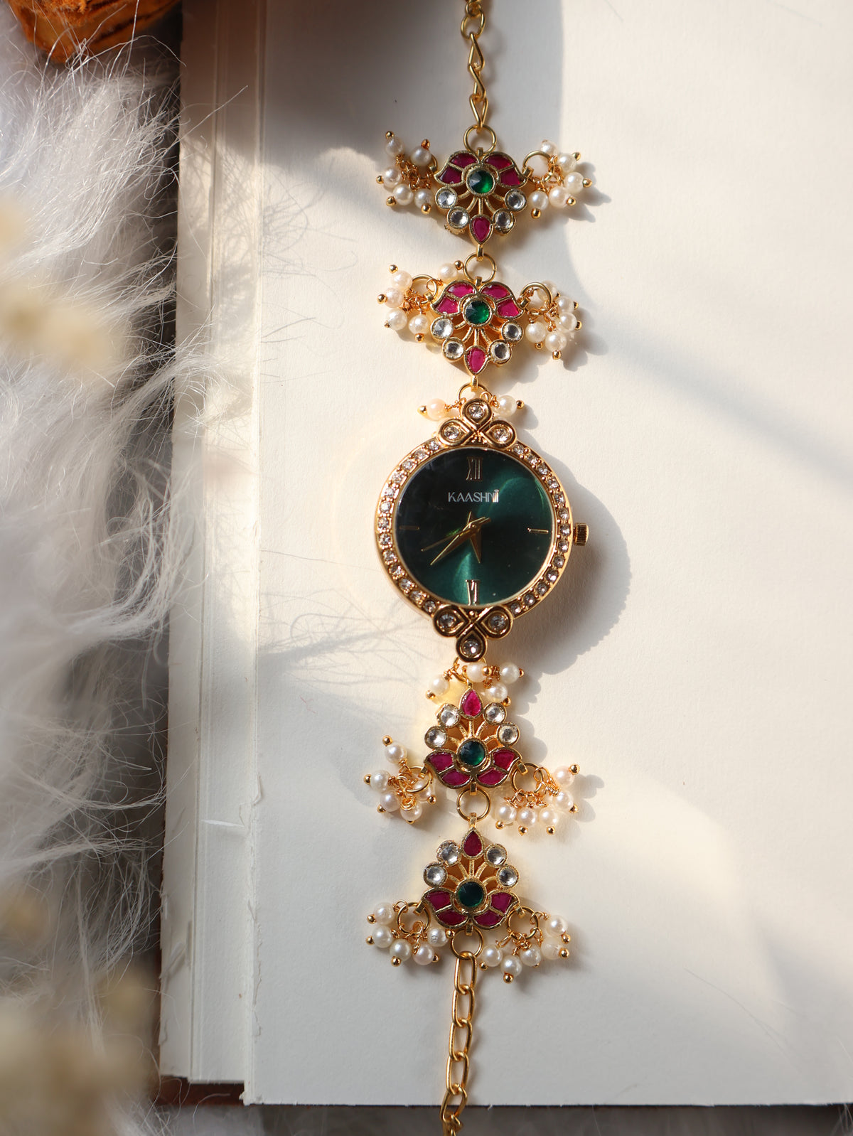 Tabitha Kundan Wrist Watch