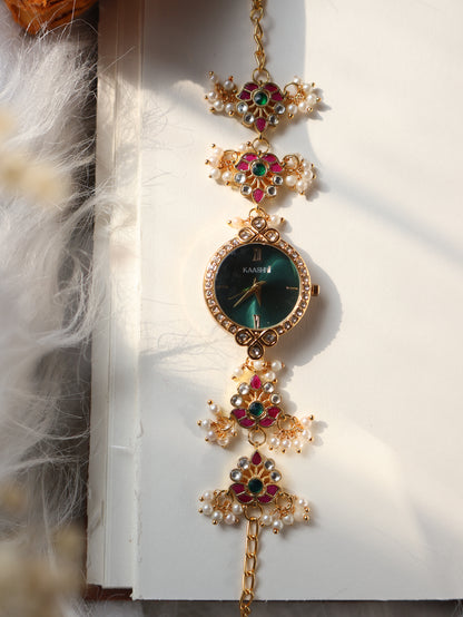 Tabitha Kundan Wrist Watch