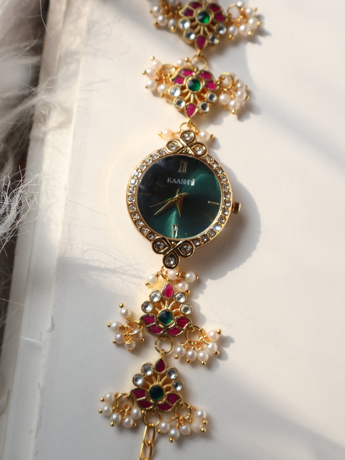 Tabitha Kundan Wrist Watch