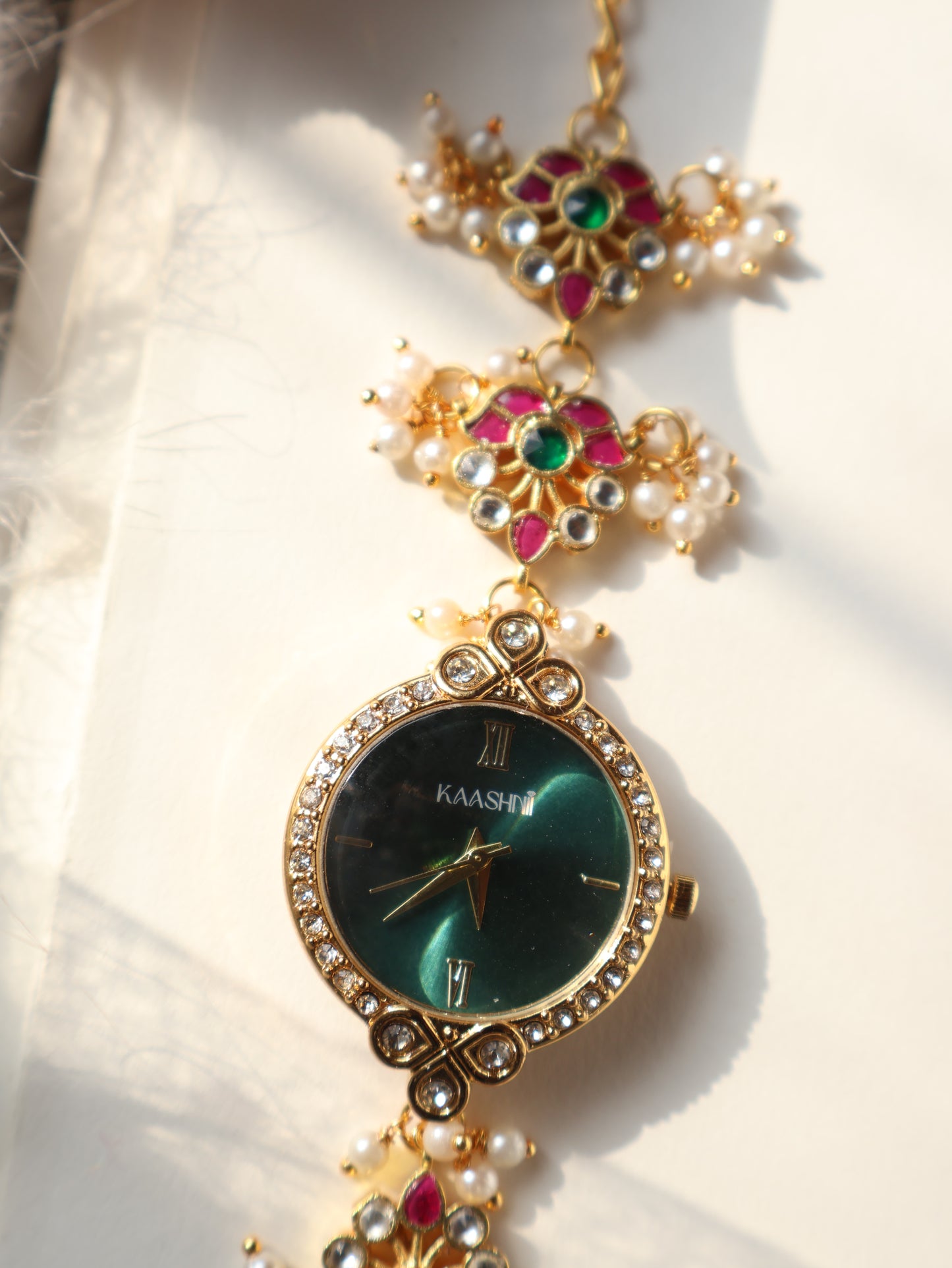 Tabitha Kundan Wrist Watch